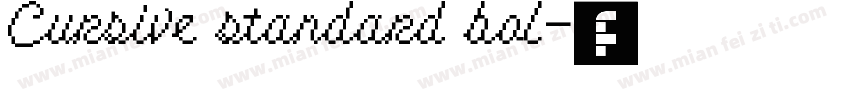 Cursive standard bol字体转换